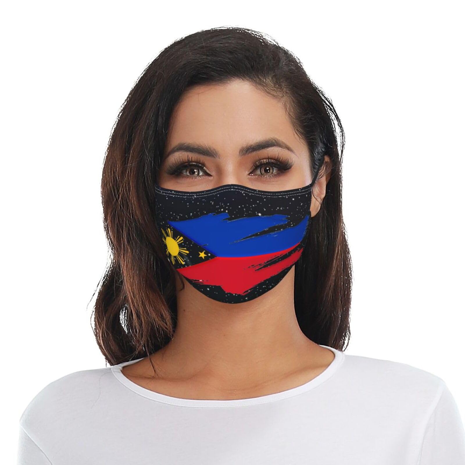 filipino flag Adult Dust Mask Adjustable Dust Face with 2 Filter96