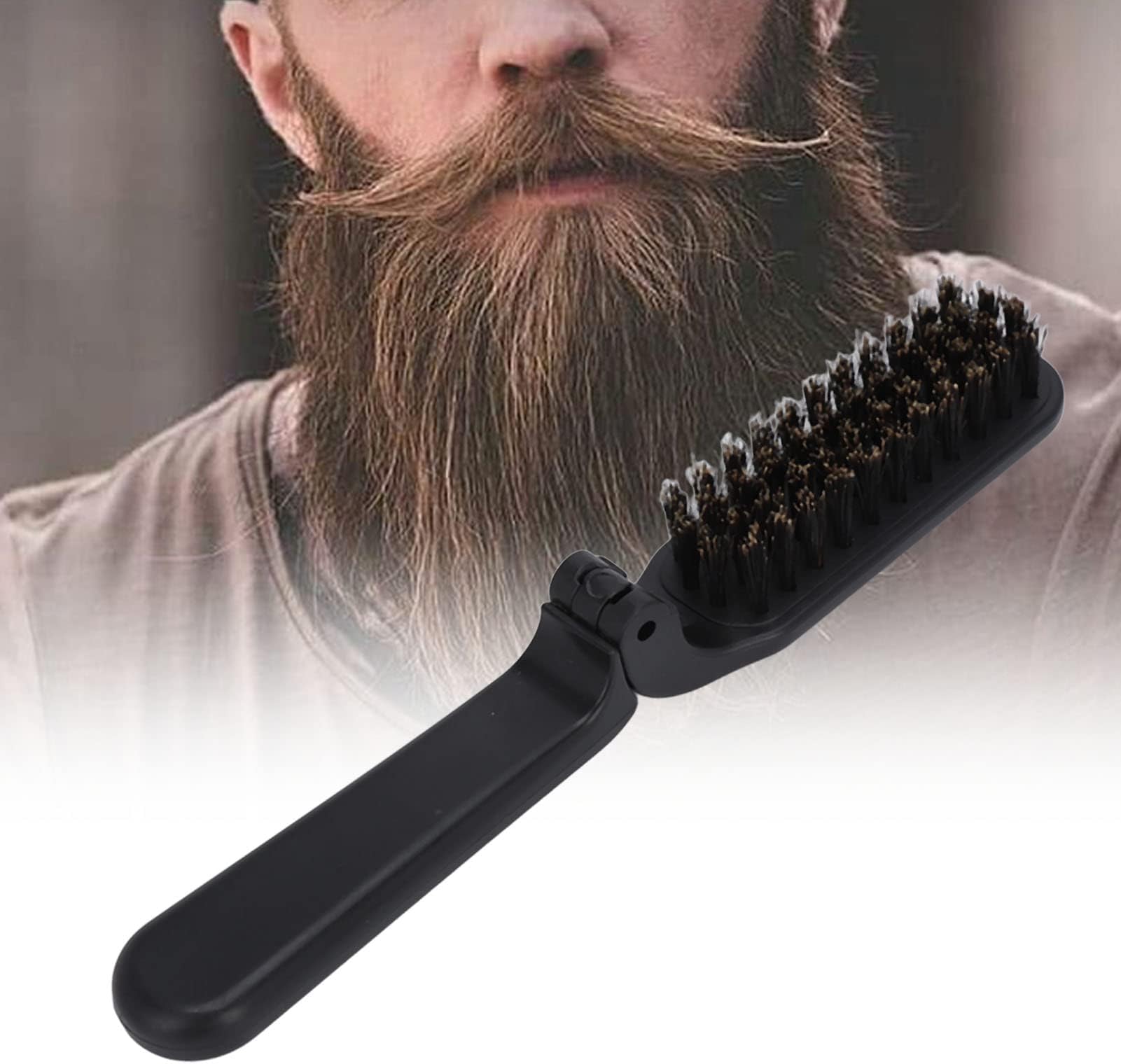 Amazon.com : Beard Brush, Foldable Hair Brush, Boar Bristle Hair ...