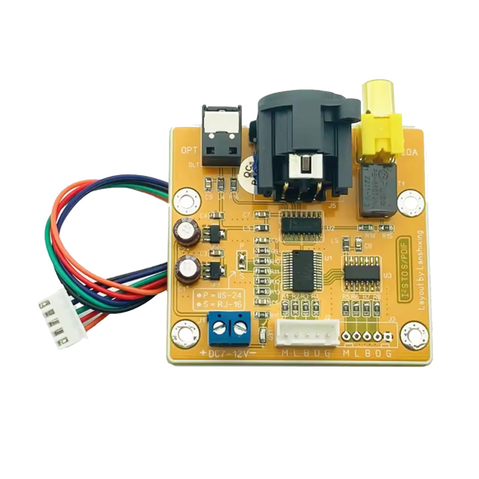 GY 770 Interfacce audio digitali di formato multiplo con fibre ottiche coassiali e segnali bilanciati uscite a bordo impostazione PCB audio