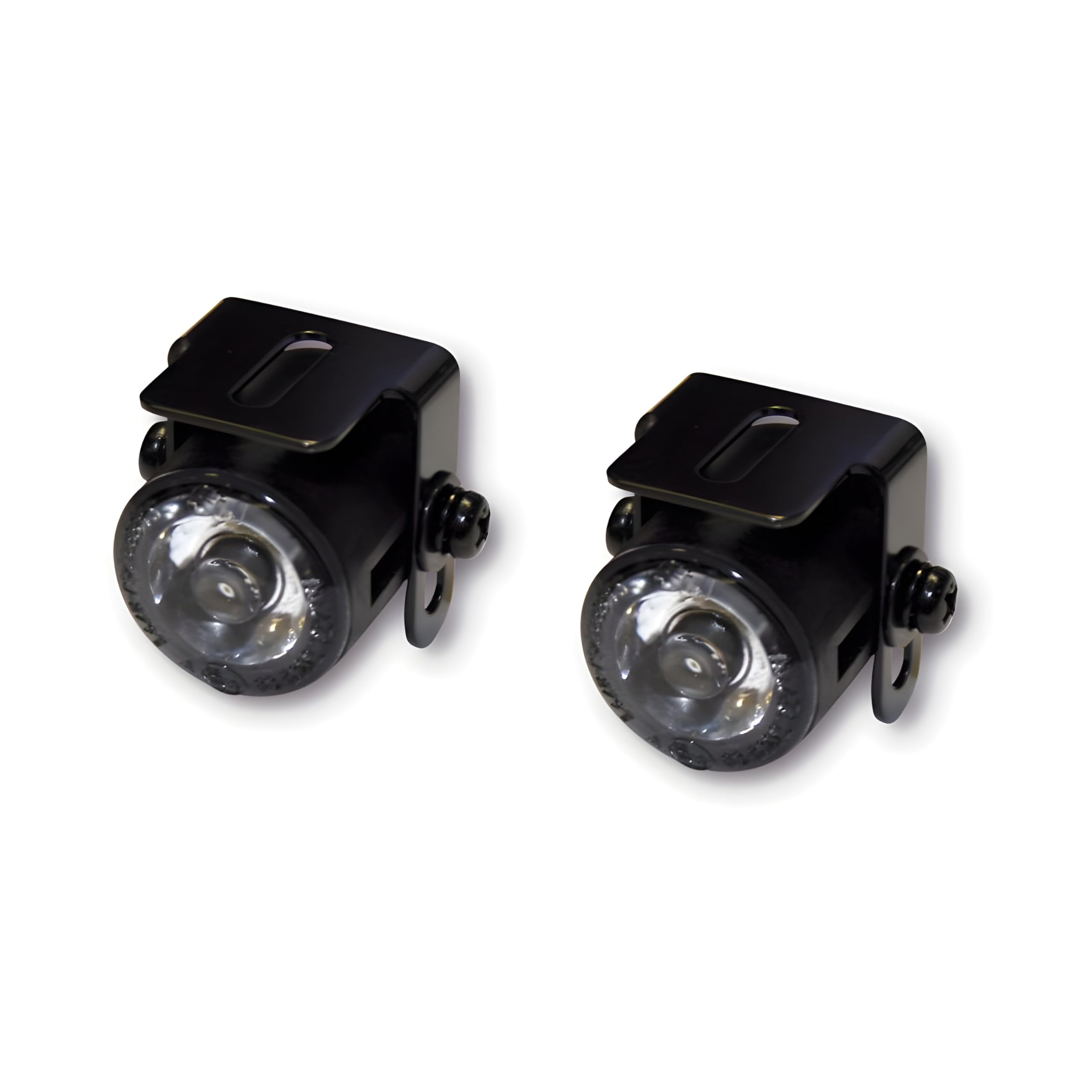 Shin Yo LED Standlicht - Rund, 24,7 mm Durchmesser, Paar + Universalhalterung