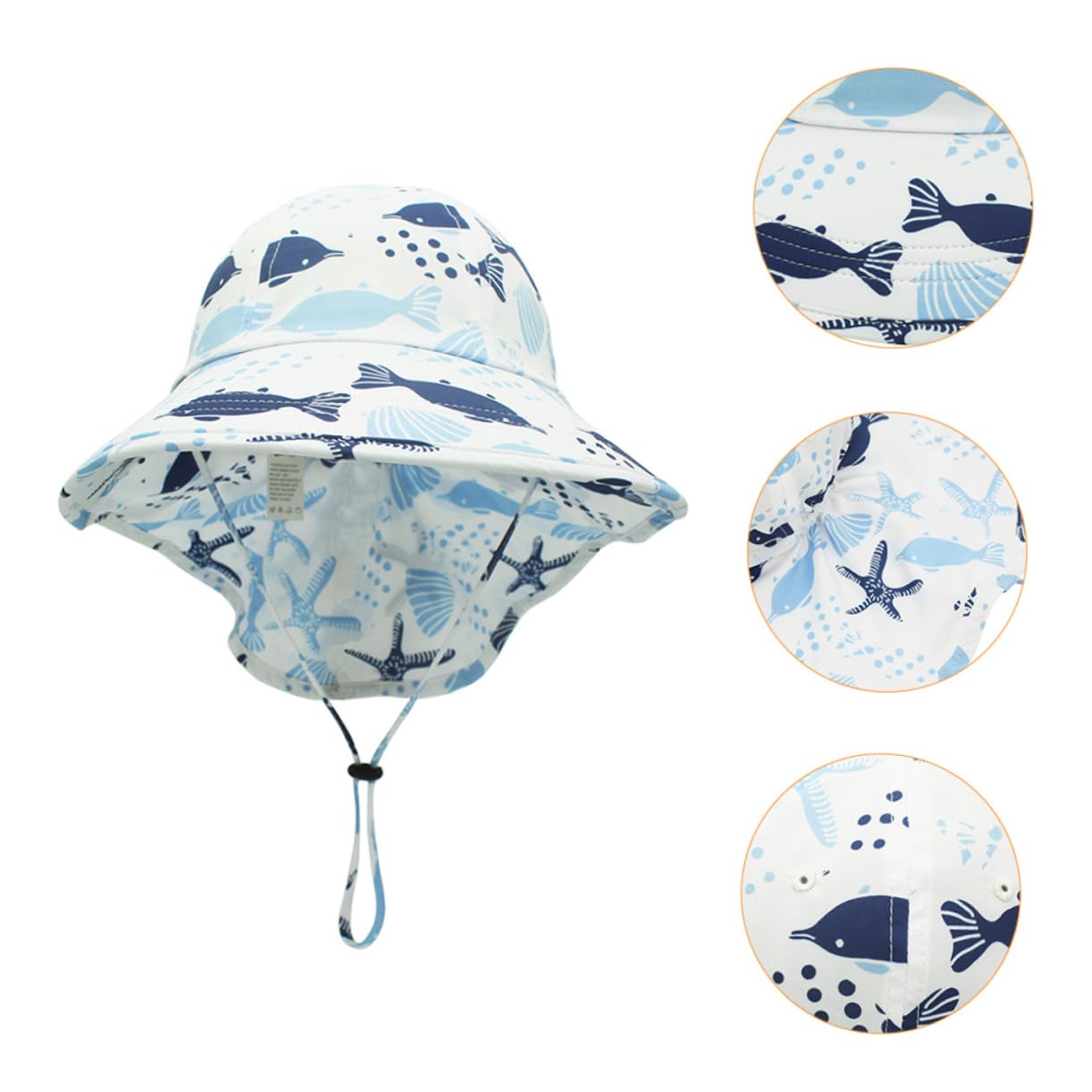 Beavorty 2 Piezas Sombrero De Sol para Sombrero con Solapa En El Cuello De Campamento De Bebé Gorras De para Cara y Cuello Al Aire Limpiar
