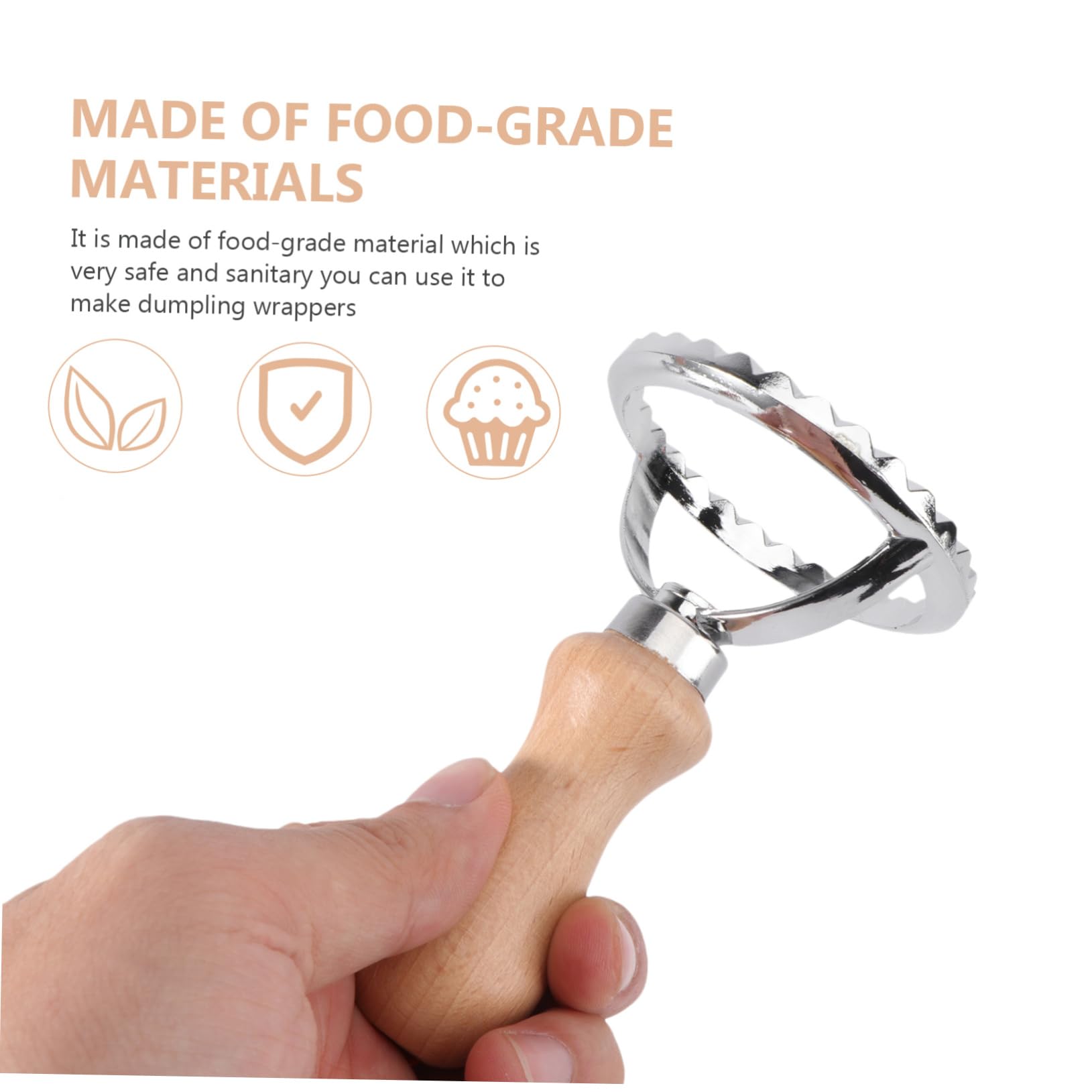 MAGICLULU 6stücke Teiliges Ausstechformen Für Kekse Lace Fondant Form Rund Und Holzgriff Für Plätzchen Und Dumpling-teig Backzubehör Für Kreative Küche
