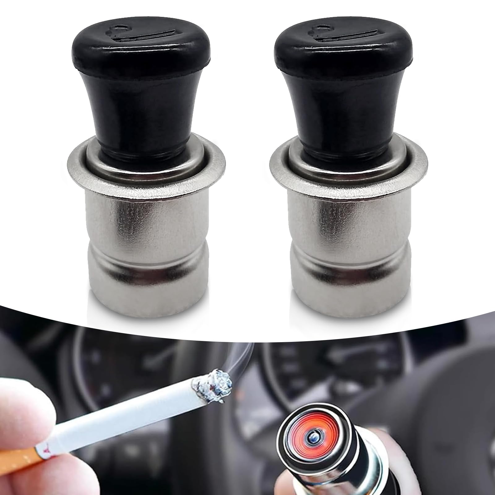 2pcs 12v cigarette lighter socket reviews Amazon.com: icykale Pack-2 Car 12V Cigarette Lighter, 1.8