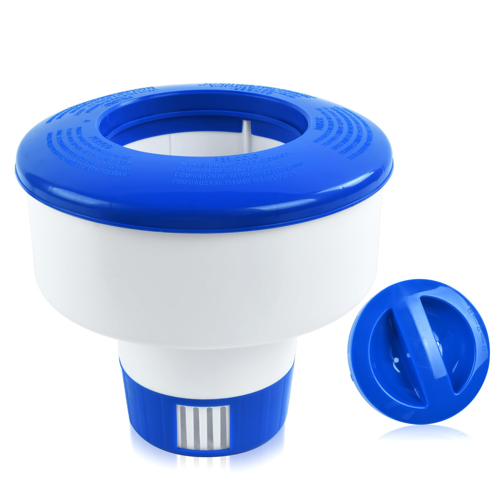 7" Distributeur de Chlore Flottant, Diffuseur Chlore Piscine, Distributeur de Chlore pour Piscine, Distributeur Flottant, Diffuseur de Chlore pour Piscine/Spa/Fontaines
