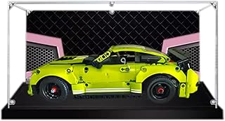 Acrylic Display Case for Lego 42138 Technic F Mustang Shelby GT500 Set Model - Dustproof Anti-UV Storage Box - Collectors (Background I(35*15*15))