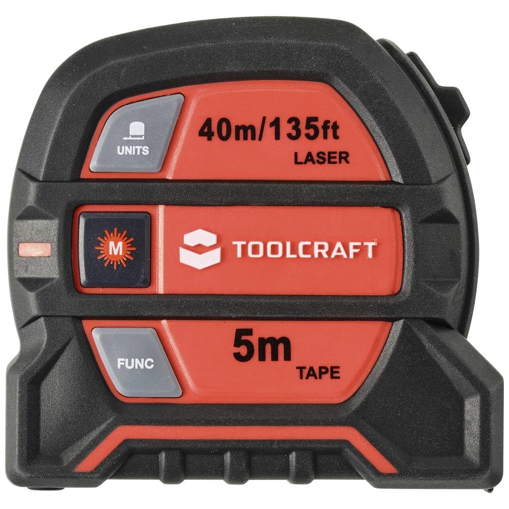 TOOLCRAFT 2 in 1 Laser-Entfernungsmesser Max. 40m avec Maßband