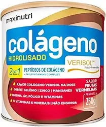 Maxinutri Colágeno Hidrolisado 2Em1 - 250G Verisol Frutas Vermelhas