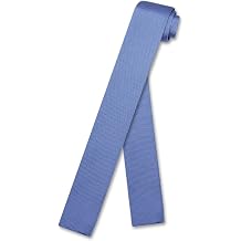 KNITTED Neck Tie Solid CADET BLUE Color Men's Knit NeckTie