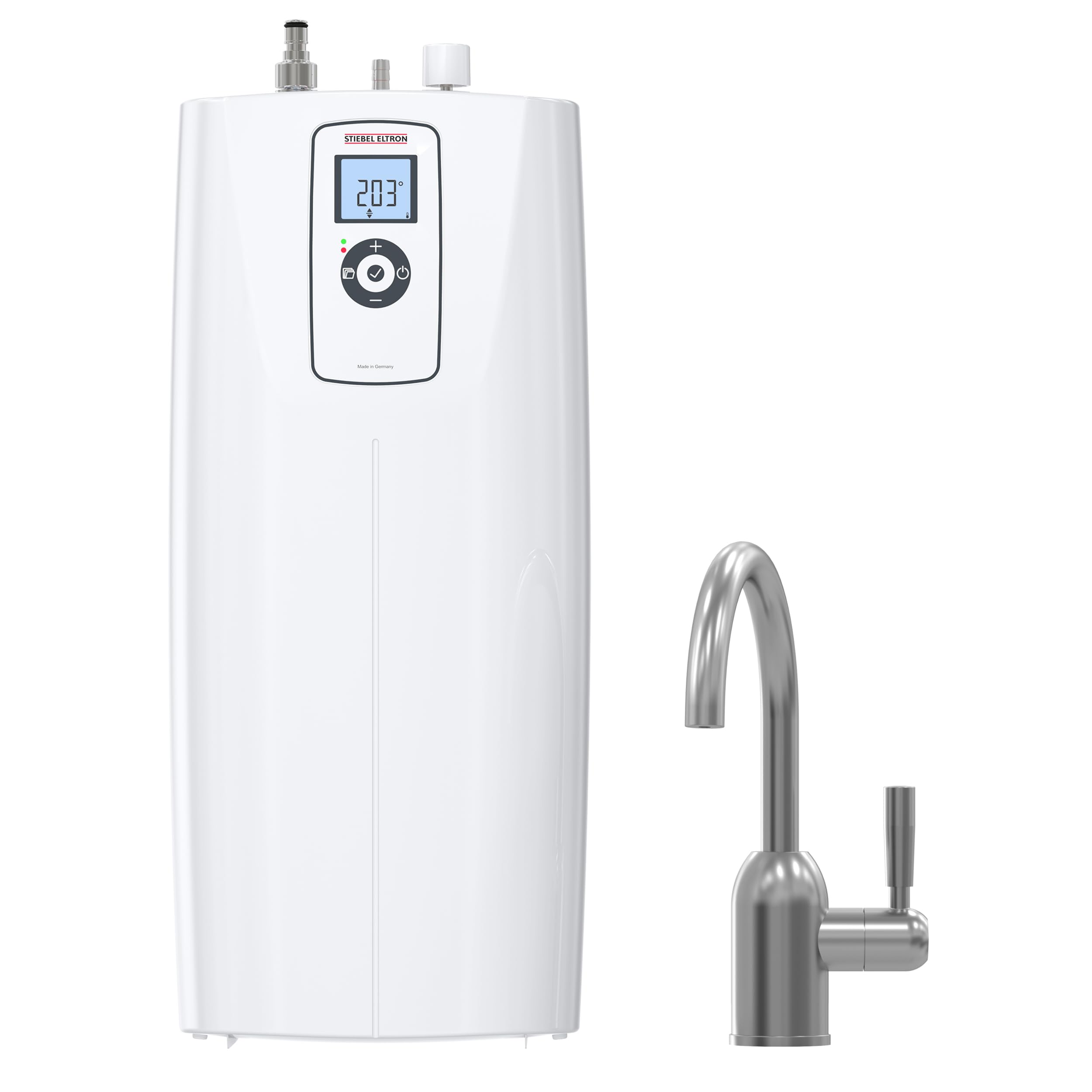 Stiebel Eltron UltraHot Plus Hot Water Dispenser with Brushed Nickel Mono-Tap Faucet Bundle