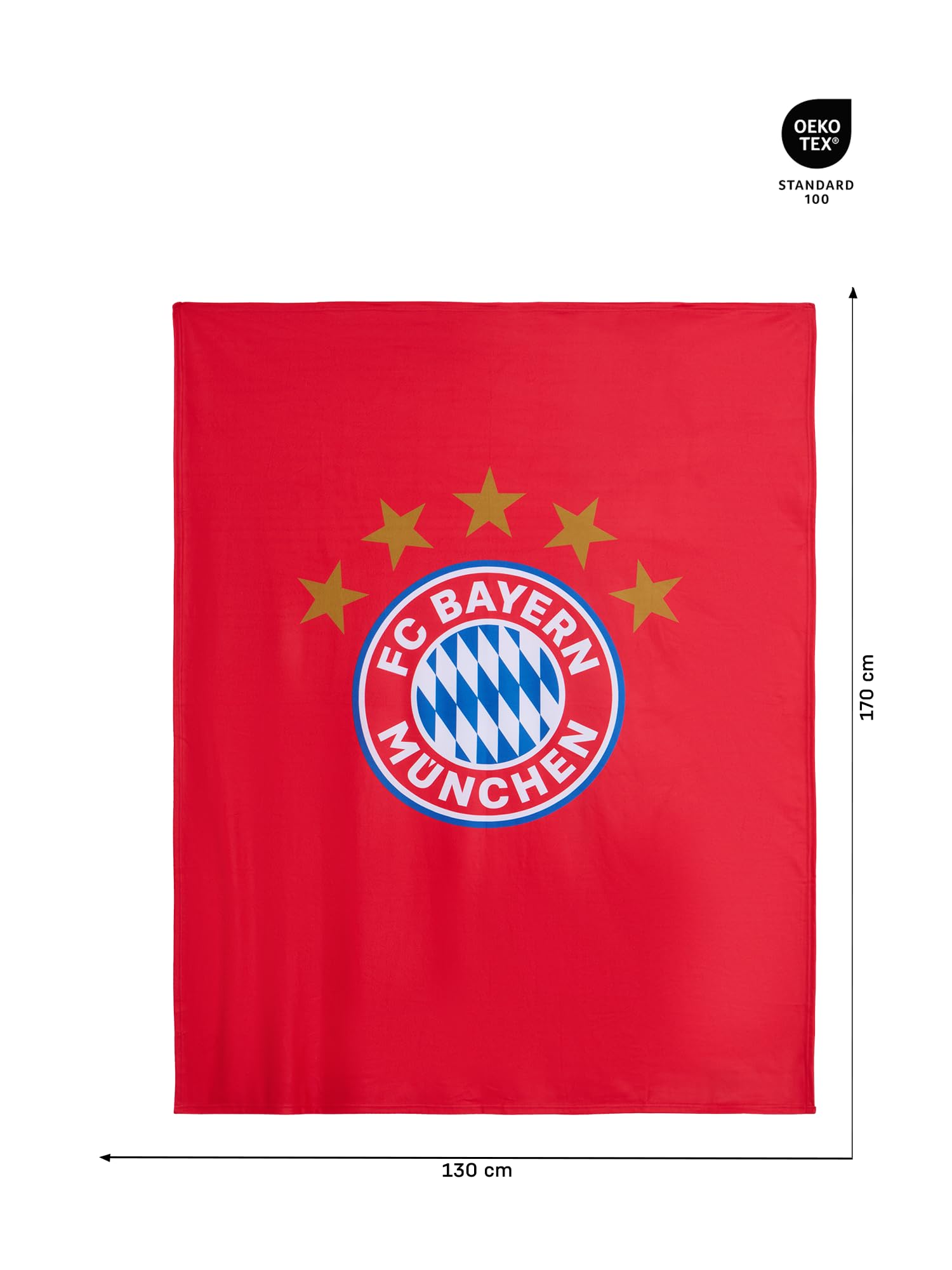 FC Bayern München Kuscheldecke I Sofadecke I 130 x170 cm