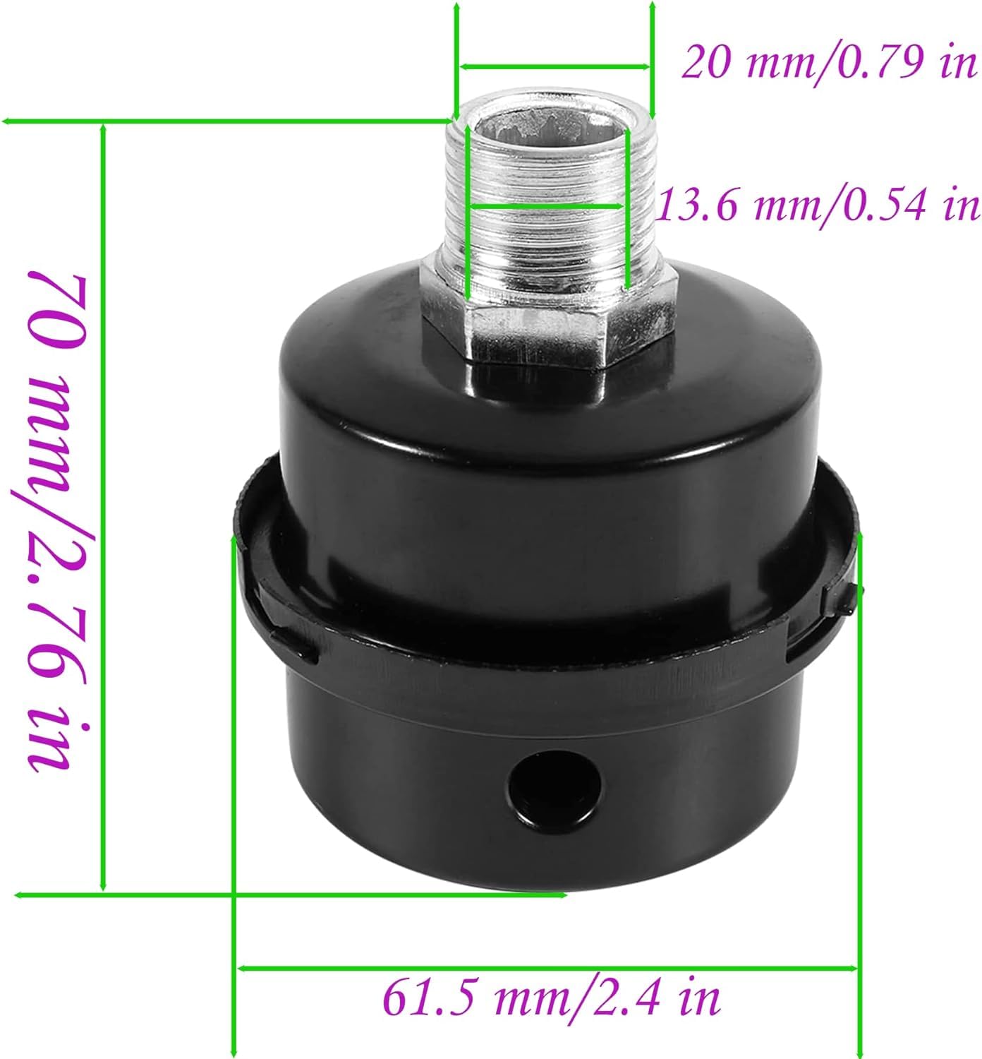 Air Compressor Intake Filter 1/4\" NPT Fit For Campbell Hausfeld/Husky...