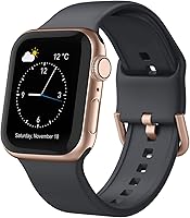 Vista 16 de Correa deportiva para Apple Watch, 49, 46, 45, 44, 42, 41, 40 y 38 mm, correa de silicona suave, cierre clásico, reemplazo para iWatch Series 11