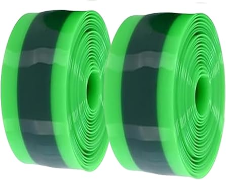 Bicycle Tire Liner Strip, Puncture Protection for Mountain Bikes, Green and Black
