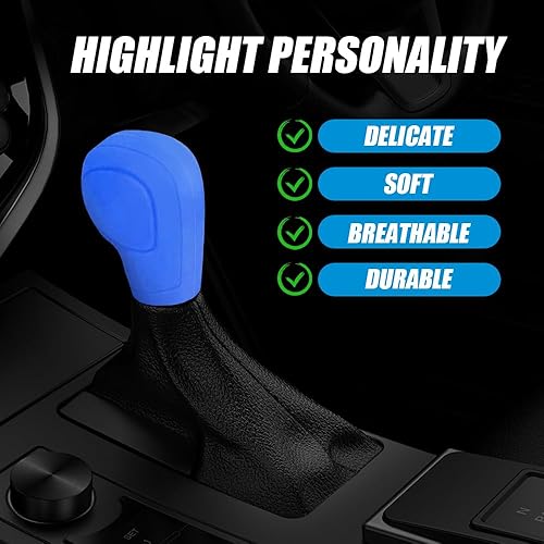 Miniatura 73 de Funda para pomo de palanca de cambios de automóvil, accesorios de protección para automóvil, protector de palanca de cambios de automóvil, funda