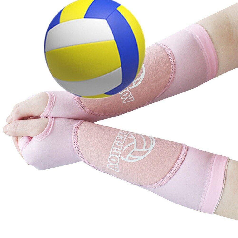 1 Paio di Protezioni per Le Braccia Pallavolo con Imbottitura Protettiva E Foro per Il Pollice Accessori per Protezione 'avambraccio Maniche per Avambraccio Sportive per Il Golf