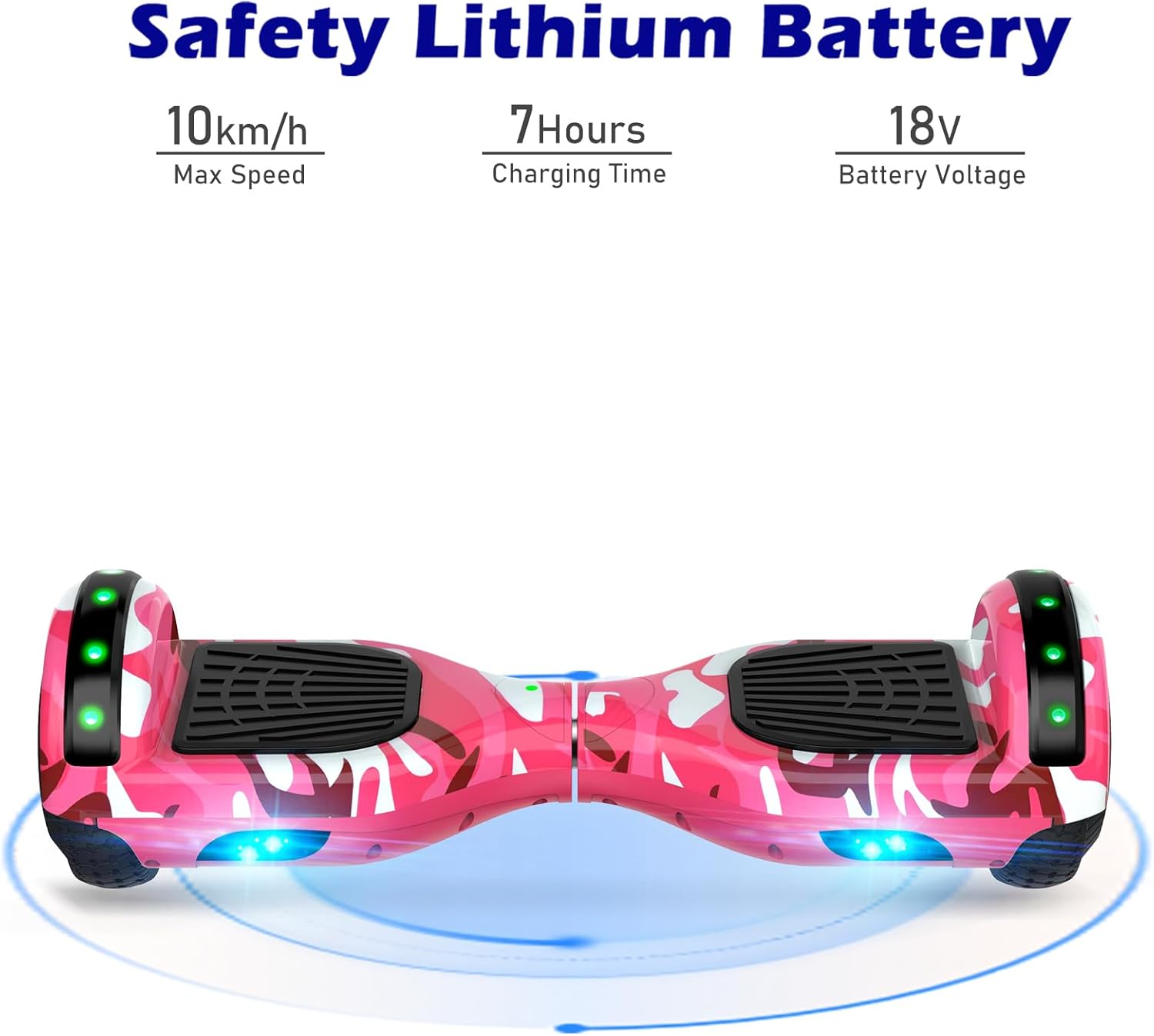 Hoverboard, 6.5 "two -wheeled hoverboard with Bluetooth and lights, hoverboard for children aged between 6 and 12 years 8 61vkc67jK L. AC SL1500