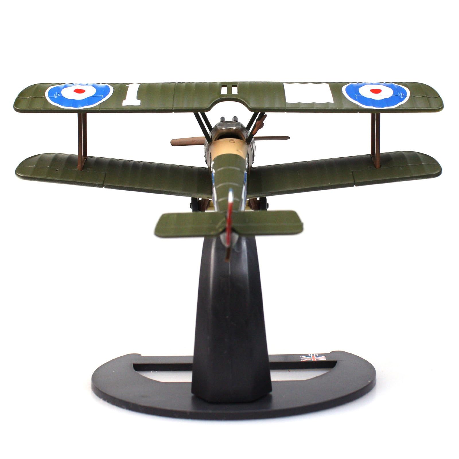MOUDOAUER 1/72 Scale WWI British Sopwith Camel F.1 Biplane Fighter Model Alloy Model Diecast Plane Toy for Collection