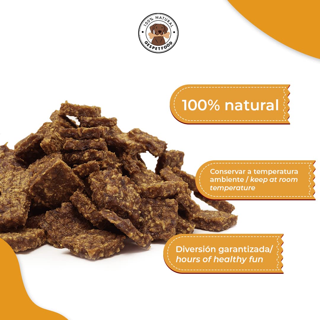Dehydrated Dog Snack - Beef Nugget - 2 Bags of 500 g - 100% Beef - Unique Flavour - Healthy Gums - Dog Treats - GESPETFOOD - Image 4