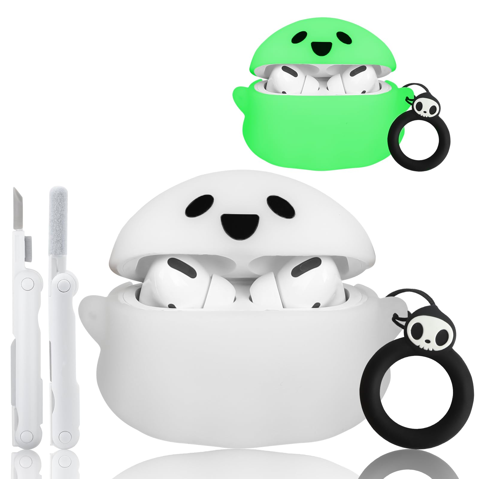 Amazon | [暗闇で光る] Airpods Pro(第2/第1世代)用ケースカバー 