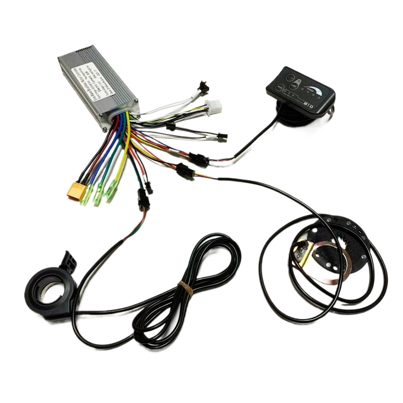 Ph75XUgwK 24V 36V 48V 350W 500W Brushless Motor sine wave Controller 25A/30A S810 LED Display throttle(30A SET 24-48V)