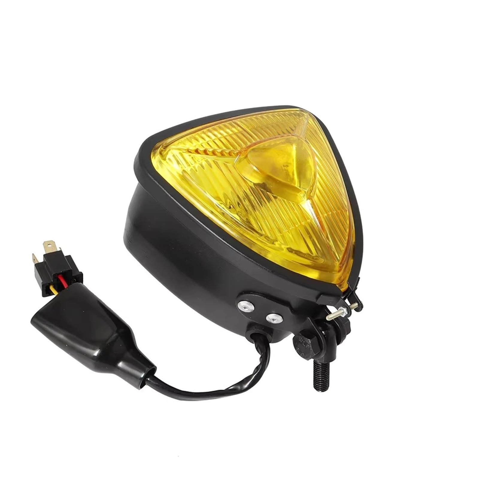 Phare de moto projecteurs avant triangle pour customisation Cruisers Retro - 6