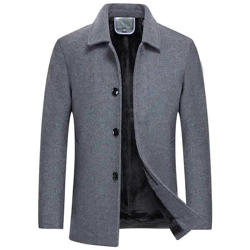 tylxayoxa Wintermantel Herren Slim Fit Wolle