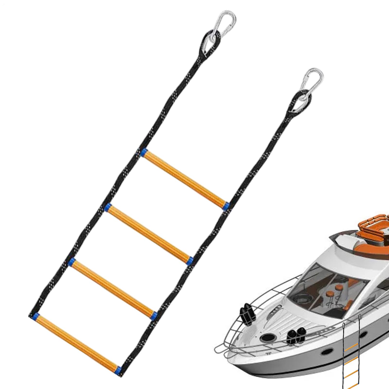 Échelle d'extension pour bateau pliable pour remonter à bord sans effort