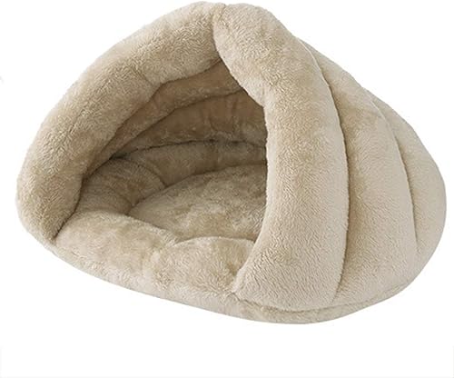 Beskie Tienda de campaña para mascotas, cama cueva para gatos pequeños y medianos, perros, mascotas, saco de dormir grueso forro polar cálido, cama