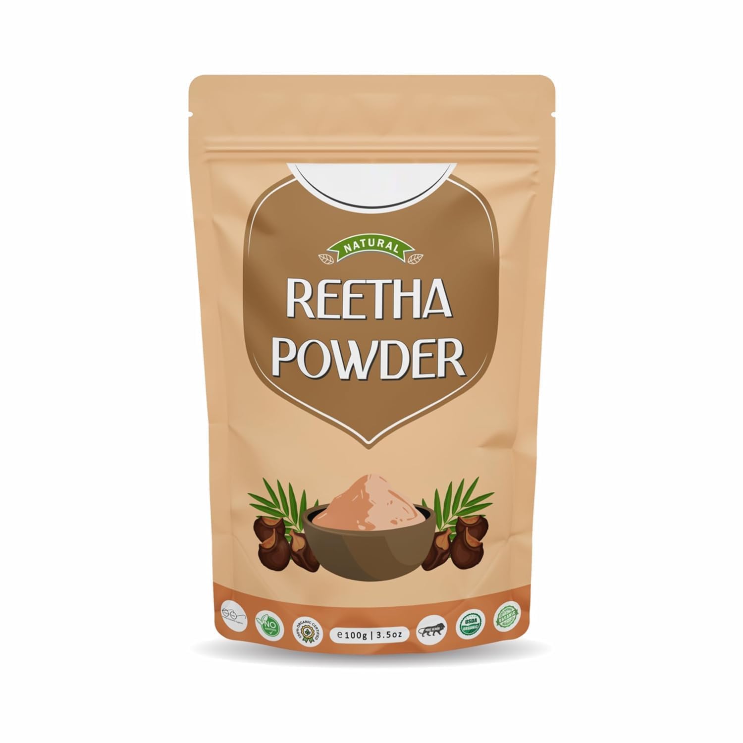 100Gram 3 52 Ounce Reetha Powd er Aritha Soap Nut for Hair