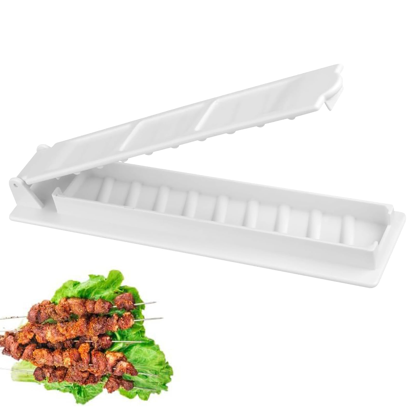 Kebab Press Maker Machine, Kebab Maker Tool, Plastic Kebab Maker Machine, Manual Kabob Mould Reusable Easy Kabob Maker