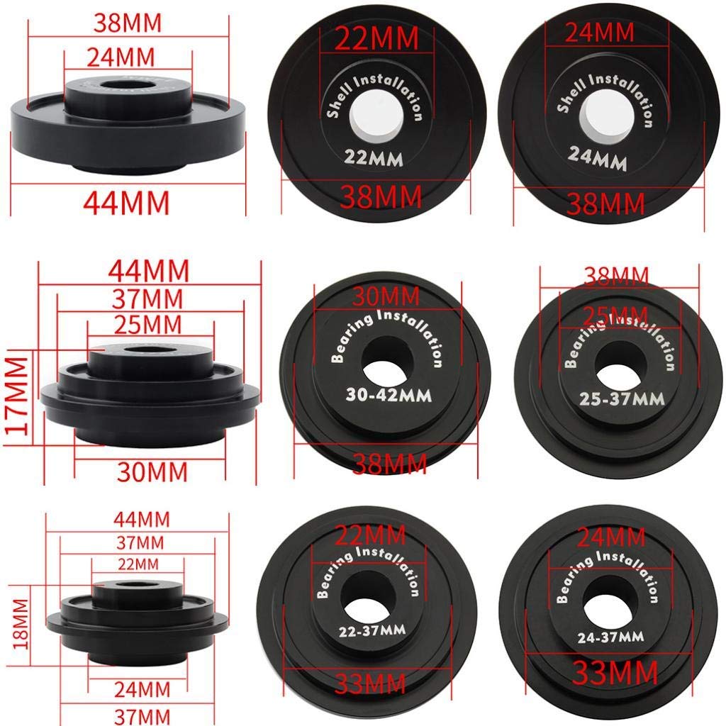 Praktisches Fahrradlagerpresse-Set/Tretlager-Entfernerwerkzeug – Professionell & Premium – Fahrrad-Wartungsset – 2 Typen Professional