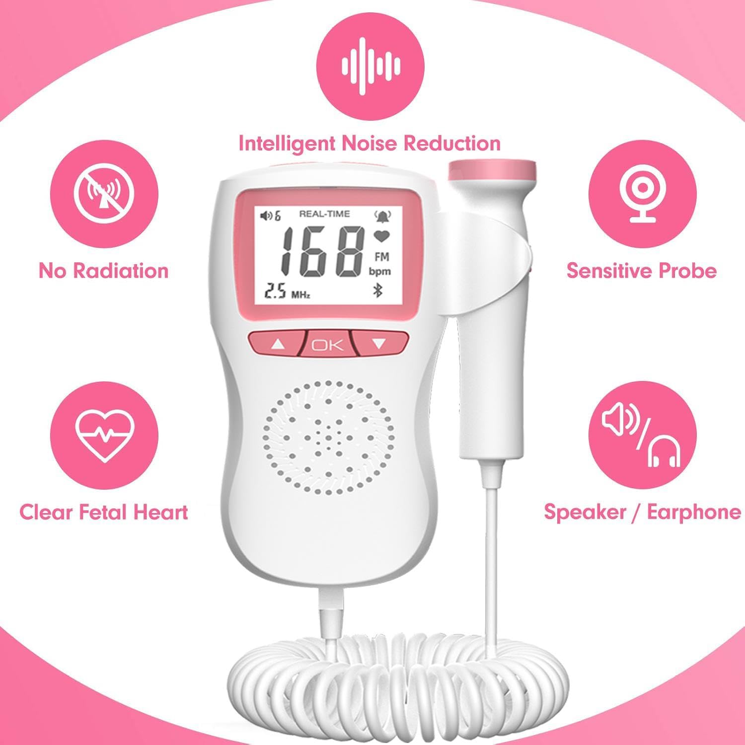 hard case travel bag fits fetal heartbeat doppler pregnancy accessories portable doppler monitor at home