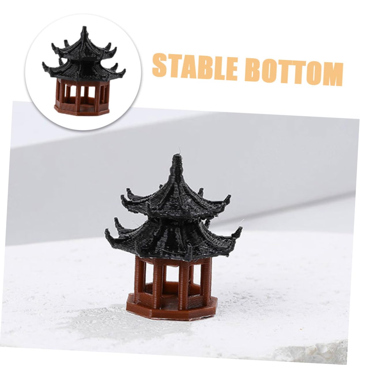 4 Set Padiglione Roccioso Mini Gazebo da Giardino Ornamentale Acquario Castello Decorativo Scenario A Forma di Acquario per Ornamenti Statua Decorazione 4 Pezzi*4