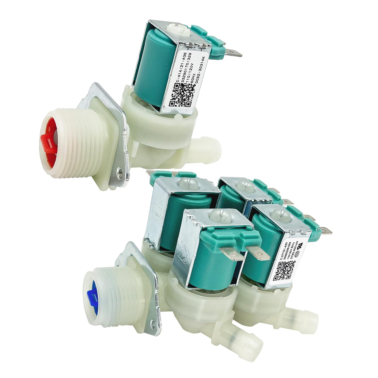 Piceioep DC62-00214M DC62-30314K Water Inlet Adapter for PS4208704 30314H 1810145 AP5623062 2979589 Washing Machine Washing Machine Water Inlet