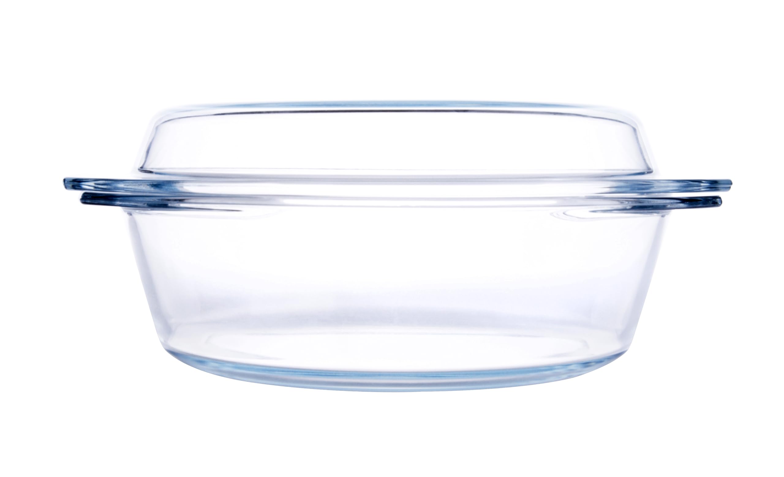 HUSANMP Round Tempered Glass Casserole Dish
