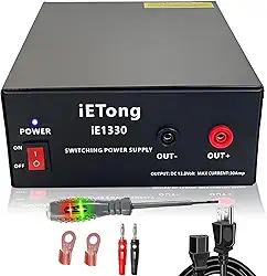 Fonte de alimentação CC de 13,8 V 30 A para rádio amador, fonte de alimentação de bancada compacta universal de 30 amp, conversor CA para DC, com proteção de segurança para amadores/CB/carro/celular