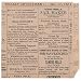 Food Grade Tissue Paper Deli Wrappers/Double Open Bags, Vintage Newsprint
