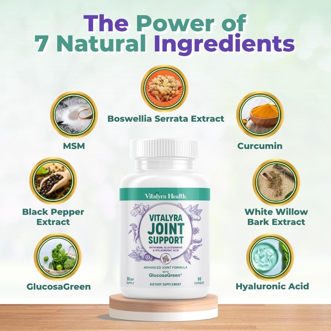Vitalyra Joint Support Supplement - Glucosamine, MSM & Turmeric Men & Women — Amazon image 5