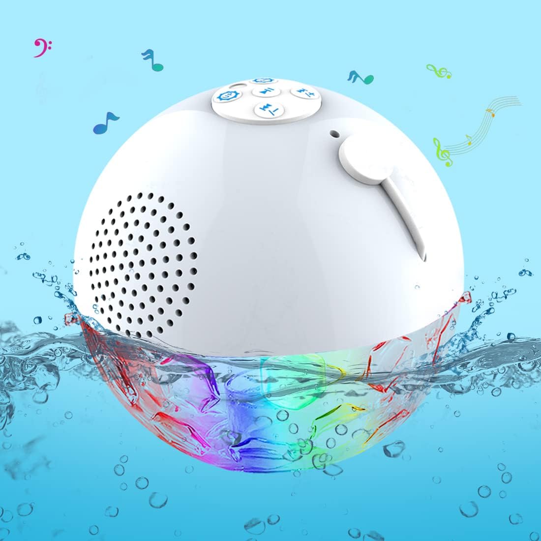 Cootway Hot Tub Speaker Bluetooth Wireless Speaker Portable Waterproof Floating Speaker Shower