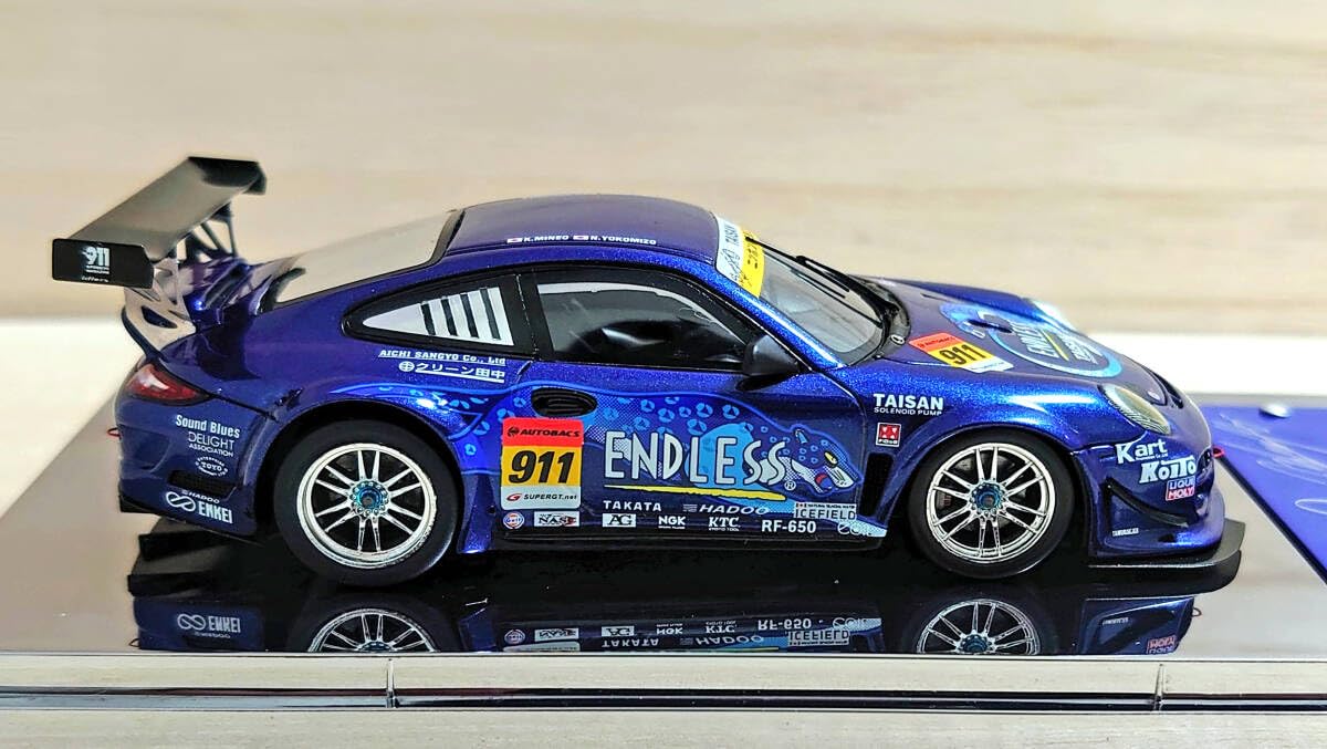 【EBBRO】2台セット ハルヒレーシング Porsche SUPER GT Amazon | EBBRO 1/43 ENDLESS TAISAN 911 SUPER GT 2012 GT300 No.911