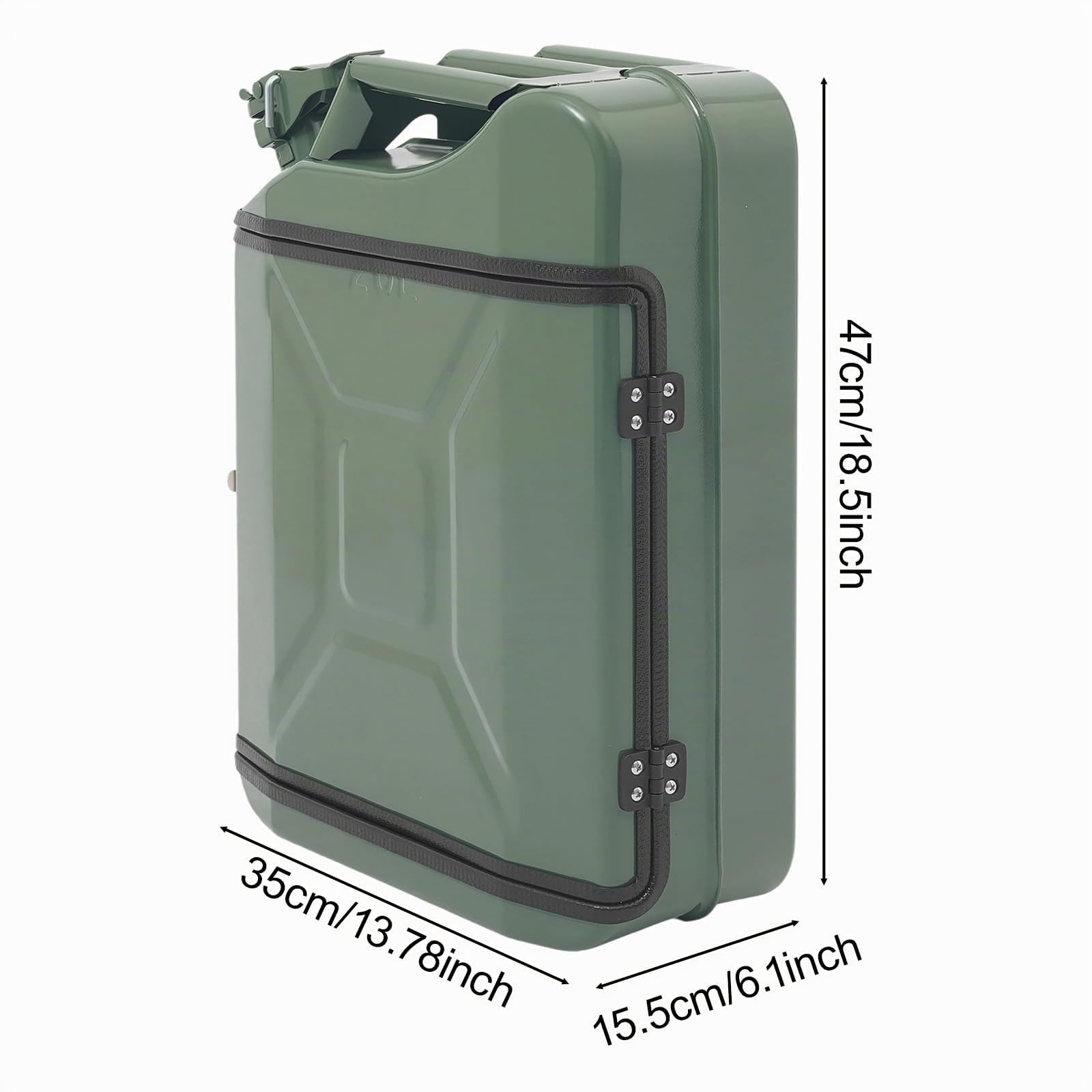 20L Kanister Mini Bar 35 x 15,5 x 47cm Tragbarer Whisky Bar Schrank mit Seitenverschlussschnalle und Riemen Personalisierte Geschenke für Männer