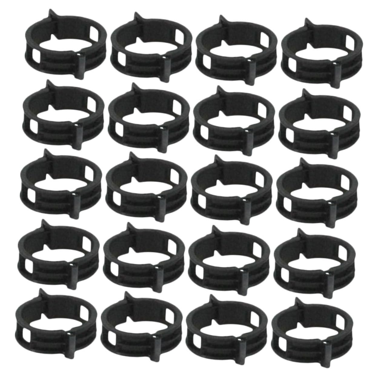 BESTonZON 400stücke Pflanzenclips Für Garten Schwarze Trellis-Clips Unterstützung Von Kletterpflanzen Tomaten Und Blumen Wiederverwendbar Robust Und Wetterfest
