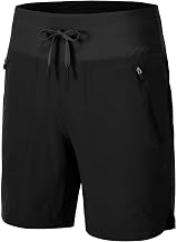 Rdruko Women's Swim Board Shorts with Liner 7" High Waisted UPF 50+ Beach Trunks Shorts
