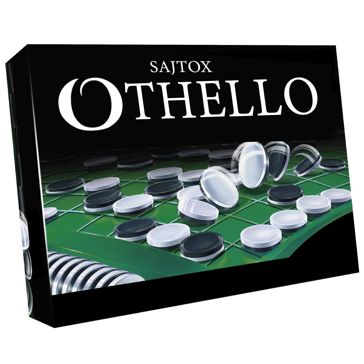 Othello Classic Strategy Board Game - Full Set for Two Players Perfect for Family Game Nights and Competitive Play