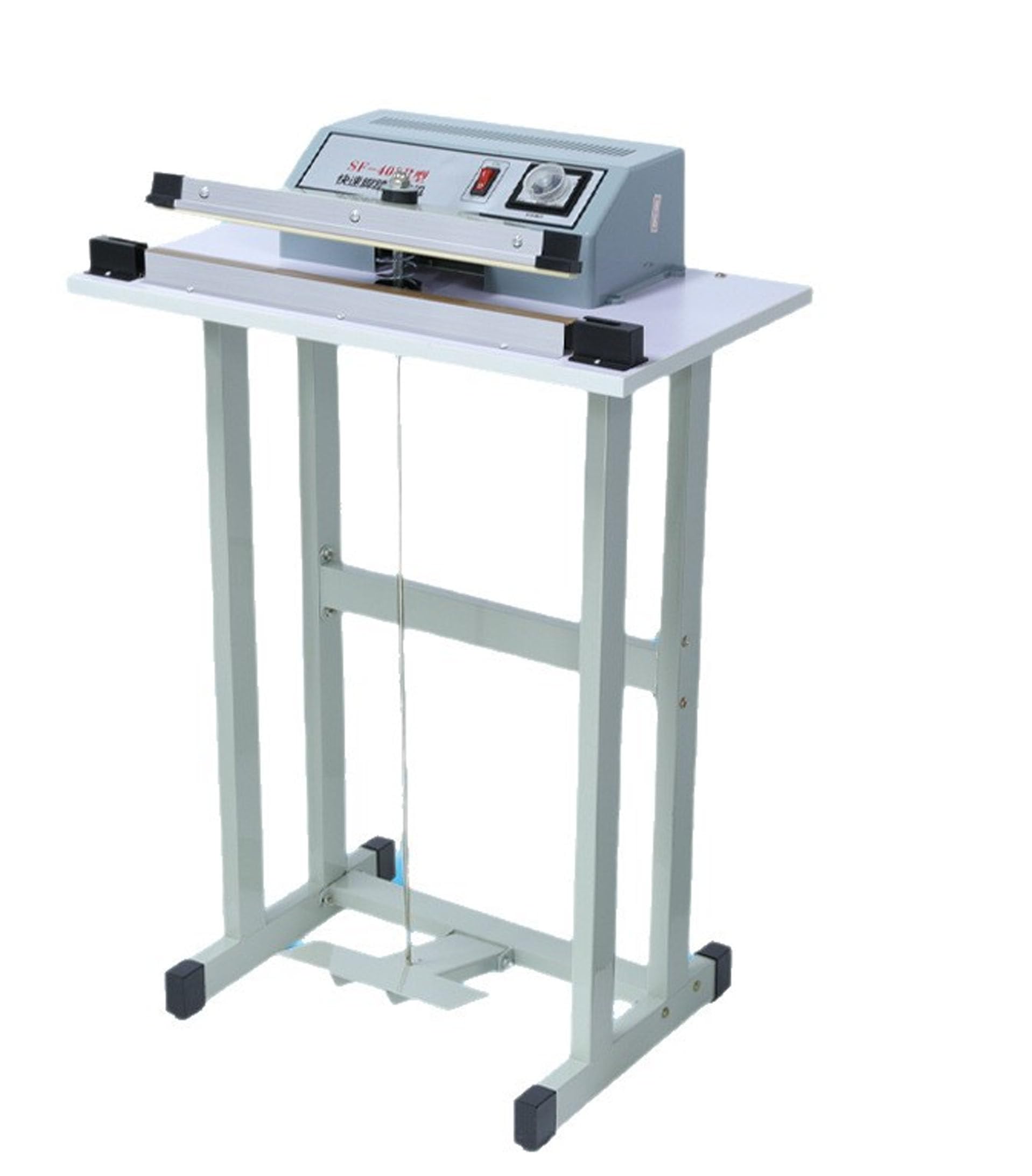 SKIHOT Foot Sealer, Foot Pedal Impulse Heat Seal Machine 110v Foot Pedal Sealing Machine, With Cutter 0.6mm Seal Commercial,Industrial Use Portable Heat Sealer for Food,Bags,Toys 60cm