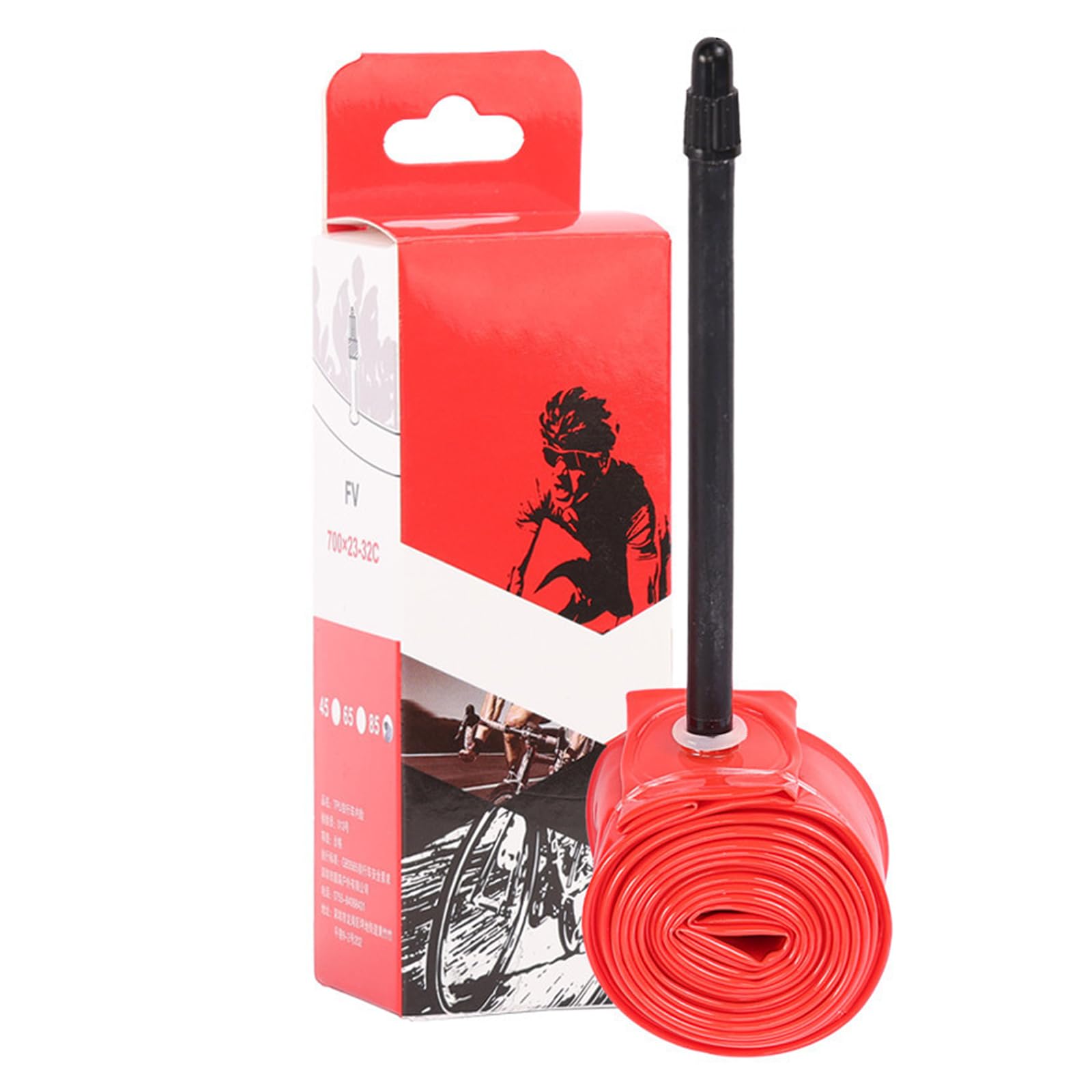 Bike Inner Tube Puncture Resistant Design 45mm 65mm 85mm Nozzle for 700x23c / 25c / 28c / 32c Tires Puncture Resistant Inner Tube