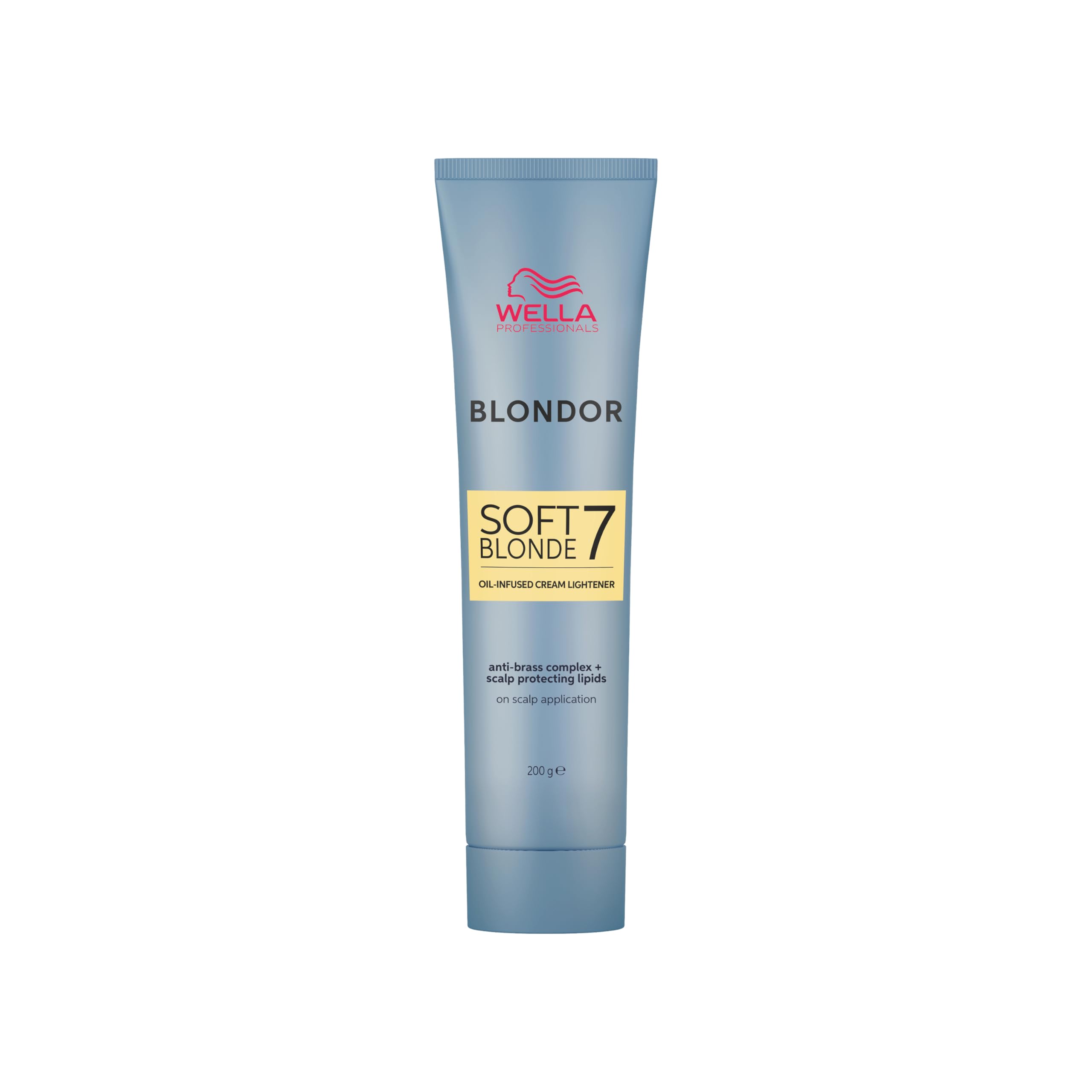 Wella Professionals Blondor Soft Blonde Cream – Sanfte Cremeblondierung mit Ölkomponente, ideal für empfindliche Kopfhaut & präzise Aufhellung bis zu 7 Tonstufen – für alle Techniken - 200g