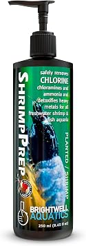 Brightwell Aquatics Shrimp Prep Water Conditioner for Shrimp Tanks, 250 ml