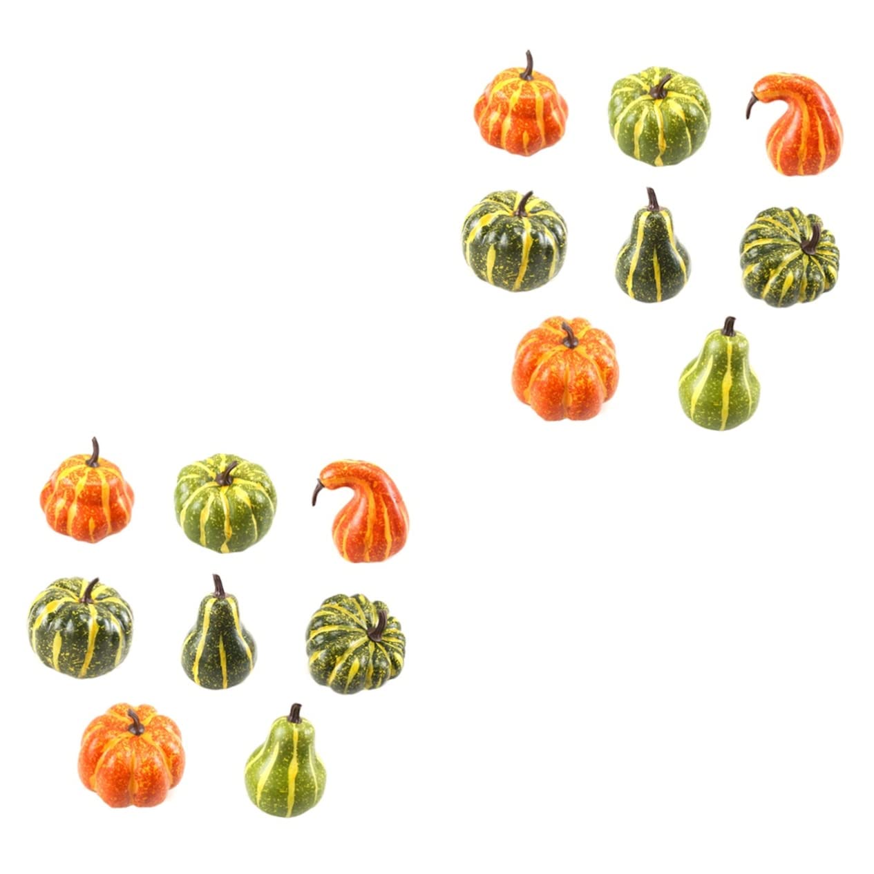 Abaodam 16 STK Kürbis- Halloween-kürbis Realistisch Faux Eicheln Ornamente Schaumkürbis Künstliches Halloween-gemüse Gefälschtes Gemüse Herbstdeko Modell Gefälschter Kürbis