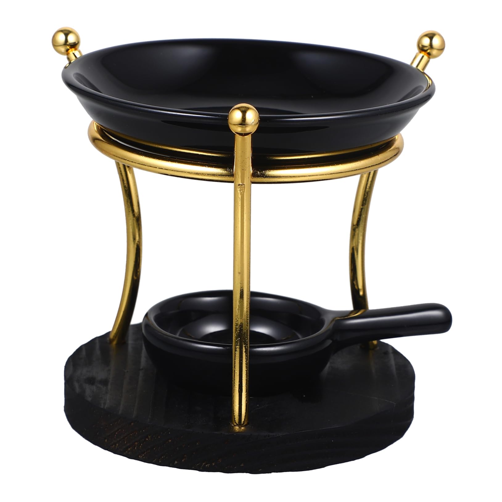 Brûleur encens céramique Alipis avec porte-bougie et diffuseur d'huiles essentielles